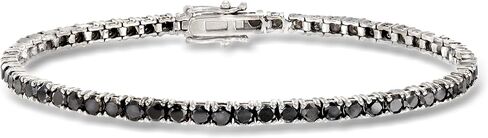 Ross-Simons 5.00 ct. t.w. Black Diamond Tennis Bracelet in 14kt White Gold in Saudi Arabia