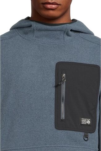 Mountain Hardwear Men's First Tracks™ Fleece Pullover Hoody Montauk Blue Heather Large in Kuwait