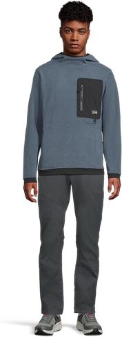 Mountain Hardwear Men's First Tracks™ Fleece Pullover Hoody Montauk Blue Heather Large in Kuwait