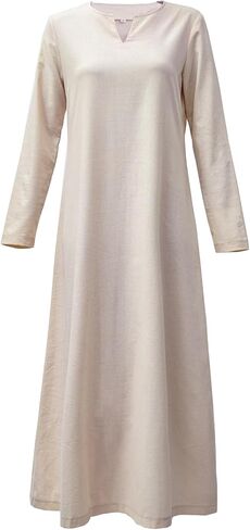 KUOIN Womens Medieval Dress Chemise Renaissance Peasant Costume Maxi in Saudi Arabia