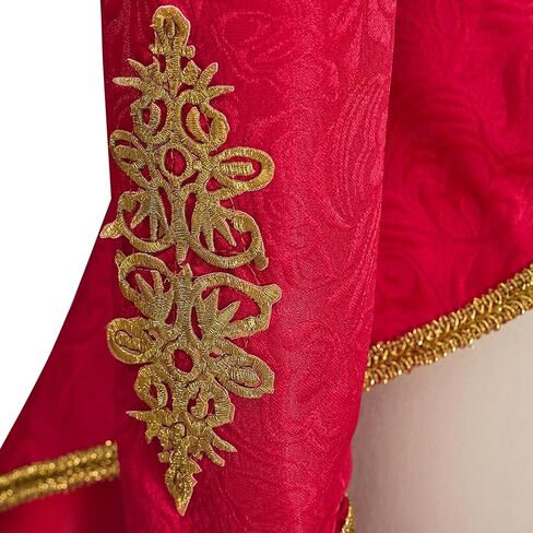 Women's Circus Ringmaster Costume Jacket Coat Victorian Red Tassel Tailcoat Halloween Military Uniform in Saudi Arabia