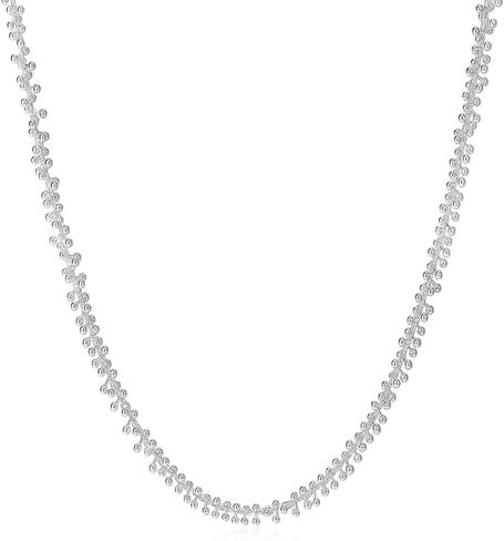 ARSIS 18K Gold Plated Cube/Curb/Wave Chain Link Necklace, Adjustable Choker Platinum Plated Necklace Dainty Layered Hypoallergenic Jewelry Gift for Women in Saudi Arabia