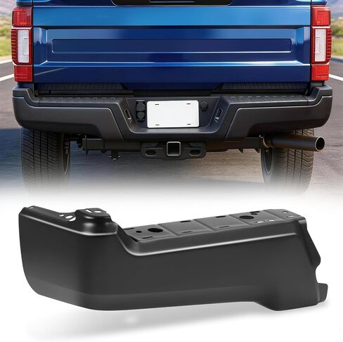 نهايات المصد الخلفي للأسرة التلقائية ، استبدال بديل متوافق مع 2017-2022 Ford F-250 350 450 Super Duty ، Super and Prastenger ، ثقوب مستشعر المسافة مع Park (الطلاء إلى المطابقة) الأسود in Kuwait