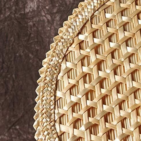 Coasta Hand-Woven Woven Straw Hand Fan Old Summer Natural Hand Fan Environmentally Friendly Hand-Woven Fan Decorative Round Fan in Kuwait