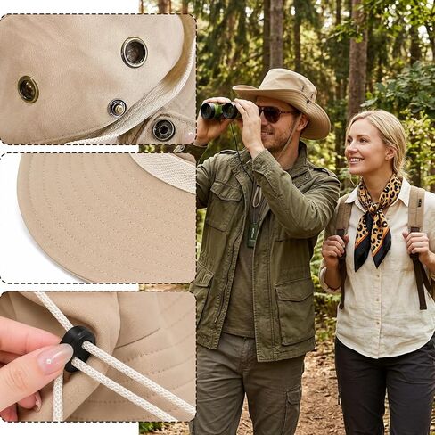 Safari Clothes for Women, Halloween Costumes, 5 PCS Safari Outfit Set with Safari Hat Leopard Print Scarf Binoculars Sunglasses and Whistle, for Attending Halloweens and Parties Use by Those Aged 15+ in Saudi Arabia