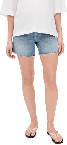 شورت Madewell النسائي ذو اللوحة الجانبية للأمومة مثالي عتيق in Kuwait