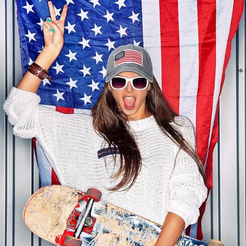 Haysandy 4 Pieces 250 Anniversary USA Hats American Baseball Caps 4th of July Embroidered USA Patriotic Pride Hats Adjustable Washed Cotton Baseball Cap for Men Women in Kuwait