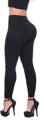 Cotton Leggings for Women with Zippers with Internal Body Shaper and Butt Lifter Multiple Styles in Saudi Arabia