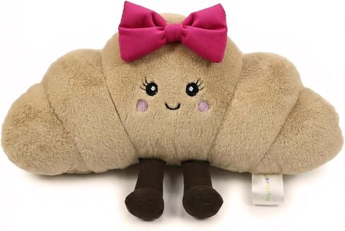 15 Inches Croissant Plush Pillow, Cute Stuffed Animal Toy, Soft Food Plushies for Girls and Boys, Kawaii Plush Gift for Birthday Christmas Decor in Saudi Arabia