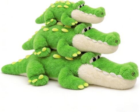 Alligator Stuffed Animal Plush Toy, Lying Flat Crocodile Hugging Pillow, Soft Long Plush for Kids & Adults, Cute Green Alligator Plush for Bed, Sofa, Gift 19.6in in Saudi Arabia