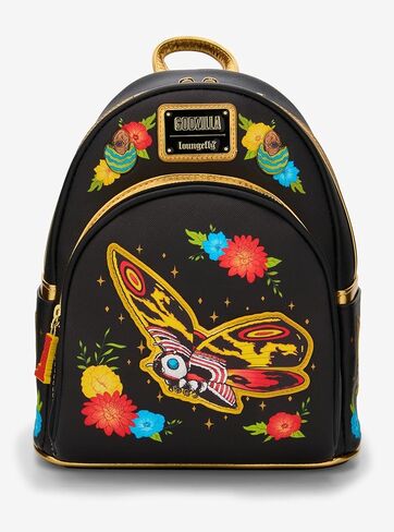 حقيبة ظهر صغيرة من Loungefly Godzilla Mothra - BoxLunch حصريًا باللون الأسود in Kuwait