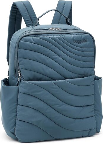 Baggallini Women's Set Wave Backpack, Mist Wave Puff, One Size in Kuwait