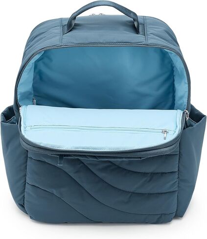 Baggallini Women's Set Wave Backpack, Mist Wave Puff, One Size in Kuwait