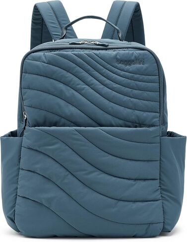 Baggallini Women's Set Wave Backpack, Mist Wave Puff, One Size in Kuwait