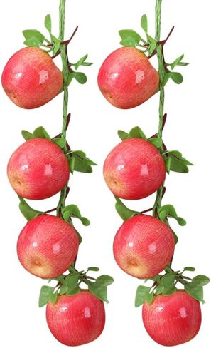 5 Strings Artificial Fruit Hanging Strings, Fake Mango Bunch Lifelike Fruit Photography Props for Home Kitchen Hanging Ornaments Farmhouse Decoration in Kuwait