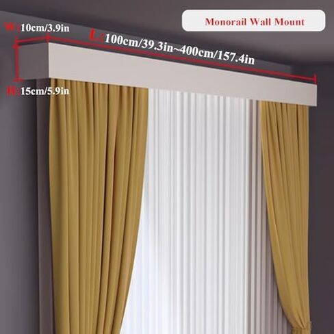 Premium Room Darkening Window Blinds 145.6" Pure White Awnings, Wall-Mounted, Ideal for Living Room & Bedroom, Light Blocking, Heat Insulation, Easy to Install in Kuwait