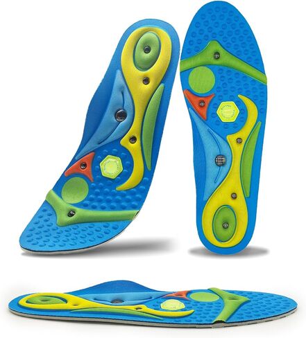 Plantar Fasciitis Insoles for Men & Women,Orthopedic Acupressure Magnetic MassageInsoles, Breathable Arch Support Inserts for Foot Pain Relief & Blood Circulation(Men 4-7/Women 5-8) in Saudi Arabia
