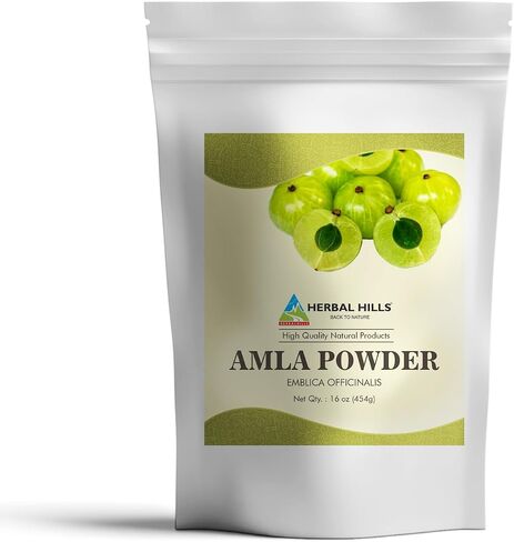 Herbal Hills Amla Powder 454 gms Indian Gooseberry Emblica Officinalis Rich in Antioxidant (16 Ounce Pack of 1) in Saudi Arabia