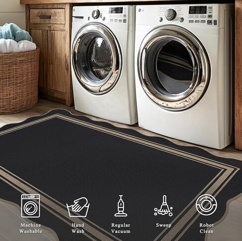 Easy Jute 3x5 Outdoor Rug Washable Non Slip Rug for Entryway Indoor Outdoor Farmhouse Neutral Scalloped Carpet for Backyard Patio Proch Living Room in Saudi Arabia