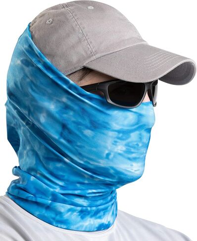 Aqua Design Fishing Hunting Masks Neck Gaiter: Men and Youth UPF 50+ Sun Mask Protection: Camo Face Cover Balaclava Bandana in Saudi Arabia