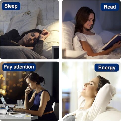 10000 Lux Light Therapy Alarm Clock, Sunrise Wake-Up Light with APP & Remote, Built-in Lithium Battery, Portable Travel, Full Spectrum LED (CRI>95), UV-Free for Home Office in Kuwait