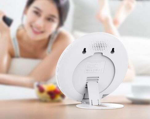 10000 Lux Light Therapy Alarm Clock, Sunrise Wake-Up Light with APP & Remote, Built-in Lithium Battery, Portable Travel, Full Spectrum LED (CRI>95), UV-Free for Home Office in Kuwait