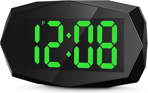 Alarm Clock,1.5inch Digits,Light Sensor LED/LCD Display,Weekend Mode,Snooze,Cordless,Battery Operated,DST,12H/24H,Table-top/Wall-mounted,Auto Dimmer,3-Level LED Brightness,Easy to Read,Extra-long Life in Kuwait