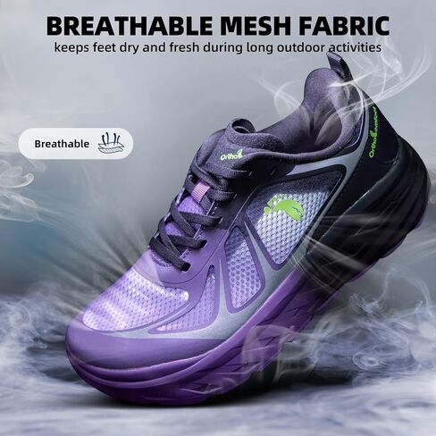 Women's Orthopedic Diabetic Wide Running Shoes: Comfortable Breathable Arch Support Plantar Fasciitis Sport Sneakers, Casual High Arch Orthotic Work Tennis Walking Shoes for Foot and Heel Pain Relief in Kuwait
