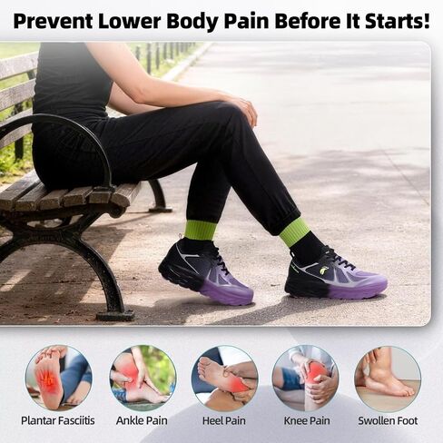 Women's Orthopedic Diabetic Wide Running Shoes: Comfortable Breathable Arch Support Plantar Fasciitis Sport Sneakers, Casual High Arch Orthotic Work Tennis Walking Shoes for Foot and Heel Pain Relief in Kuwait