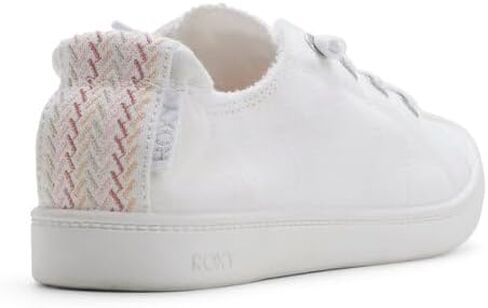 Roxy Women's Bayshore Plus Sneaker, White Canvas, 12 in Kuwait