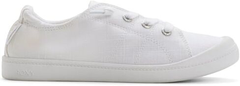 Roxy Women's Bayshore Plus Sneaker, White Canvas, 12 in Kuwait