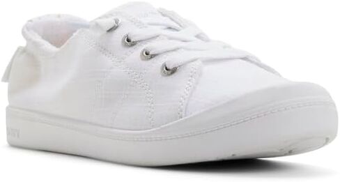 Roxy Women's Bayshore Plus Sneaker, White Canvas, 12 in Kuwait