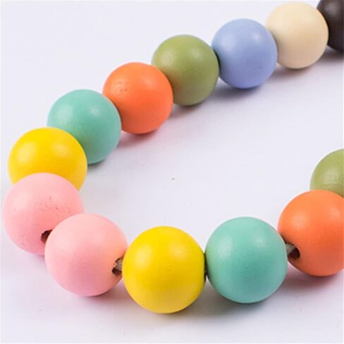 FMURY 2 Wooden Bead Curtain Tie Back Window Tie Curtain Holder Clip Home Dorm Decoration Hanging Ball Buckle in Saudi Arabia
