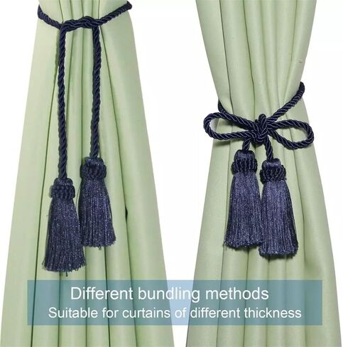 FMURY Tassel Curtain Strap Accessories Curtain Holder Buckle Handmade Rope Tassel Tassel Bandage Home Decor in Saudi Arabia