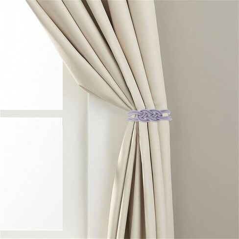 FMURY Curtain with Magnetic Buckle Fashion Rope Living Room Decor Practical Lace Home Decor in Saudi Arabia
