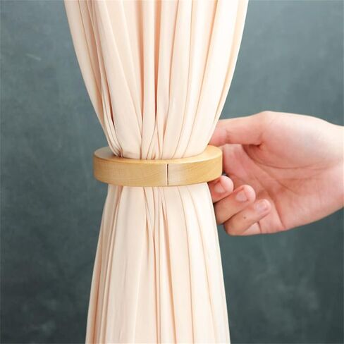 FMURY Baffle Curtain Hook Rod Curtain Magnetic Wood Curtain Strap Buckle DIY Binding Curtain Buckle Cloth Clip in Saudi Arabia