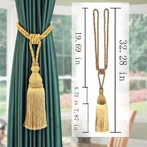 FMURY Tassel Lace Curtain Accessories Polyester Hanging Ball Curtain Holder Buckle Rope Home Decor Tassel Tassel Curtain Tie in Saudi Arabia