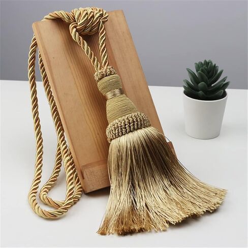 FMURY Tassel Lace for Curtain Single Ball Curtain Holder Home Decor Handmade Tassel Tassel Curtain Buckle Rope(E) in Saudi Arabia