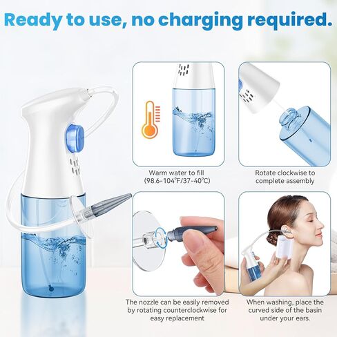 Ear Dryer - Rechargeable Ear Water Remover - Manual Ear Irrigation Flushing System in Saudi Arabia