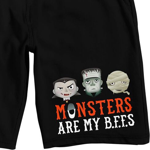 شورت بيجامة نوم أسود للرجال من Universal Monsters Are My BFFs in Kuwait