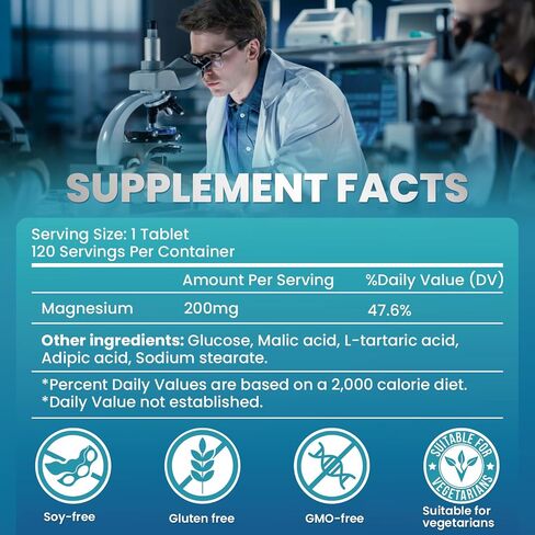 Hydrogen Water Tablets with Magnesium H2 Molecular 120 Tablets for Drinking Water Supplement for Brain Health & Cognitive Energy Function Antioxidant Promote Metabolism Non-GMO Vegan in Saudi Arabia