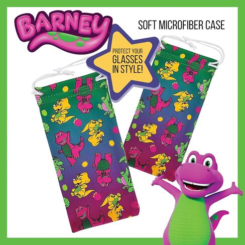 ARKAID Barney Kids Sunglasses Stylish, Comfortable & Durable UV-Protective Kids Glasses With Soft Carrying Case - Officially-Licensed Barney and Friends Merch in Saudi Arabia
