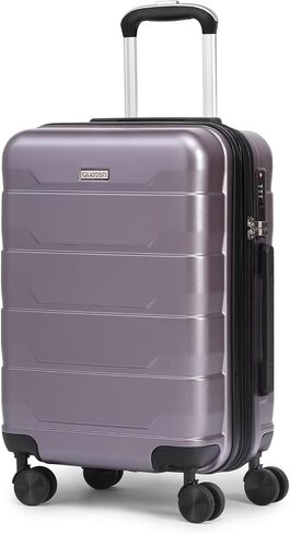 Quatish Carry On Luggage 22x14x9 Airline Approved with Spinner Wheels, 22 inch Expandable Hard Shell Suitcase with TSA Lock, Smooth Rolling Wheel for Lightweight Travel for Men Women, Purple in Saudi Arabia
