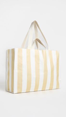 SunnyLife Women's Carryall Beach Bag, Butternut Stripe, One Size in Kuwait
