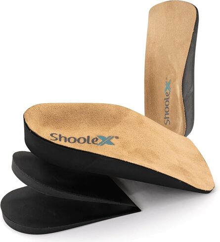 Shoolex ArchFlex Pro 2-in-1 Arch Support & Height Increase Insoles — Adjustable Heel Lift Up to 1", Plantar Fasciitis, Flat Feet, Achilles Tendonitis & Leg Length Discrepancy Relief, Men & Women in Kuwait