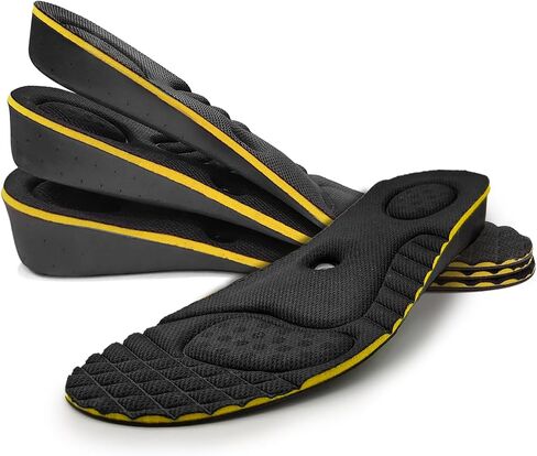 Height Increase Insoles for Men Women, Magnetic Massage Elevator Insoles, Breathable Shock Absorbing Hidden Height Boosting Inserts for Sneakers Boots Shoes 4cm Height Boost in Saudi Arabia