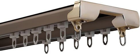 Champagne 1.40m Heavy-Duty Silent Aluminum Ceiling Curtain Rod for Privacy Curtains, Living Room & Bedroom Décor, Durable & Stylish Window Treatment Solution in Saudi Arabia