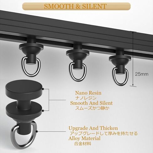 Ultrathin Aluminum Curtain TrackAdhesive Ceiling or Wall Mounting for Bay Windows Interior Openings & RVsVersatile Easy Installation Sleek Design in Saudi Arabia