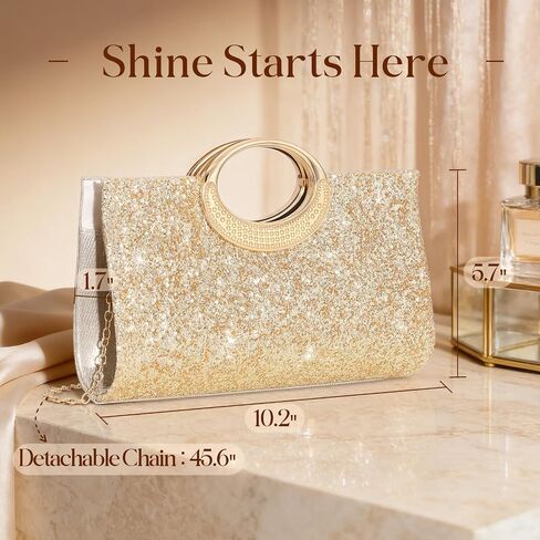 Sequins Clutch Purses for Women Glitter Evening Clutch Cocktail Evening Purse Women Wedding Purse in Kuwait