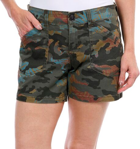 Unionbay Women's Alix 5" Inseam Palm Leaf Print Short in Kuwait